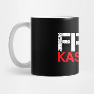 Free Kashmir in Distressed text - Kashmiri Wants Freedom Mug